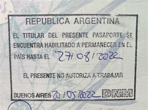 argentina tourist visa extension